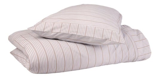 Home By Ilse Jacobsen Bedding Collection dynetrekk 140x200+63x60 cm sand beige stripes