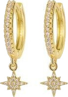 By Sophia Golden Star Earrings