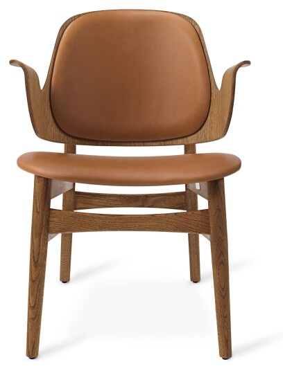 Warm Nordic GESTURE Loungestol, Teak oljet eik, lær Unoliving Warm Nordic GESTURE Loungestol, Teak oljet eik, lær Unoliving