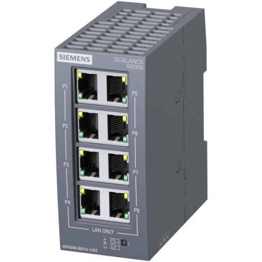 Siemens Scalance XB008 8XRJ45 Nettverksswitch