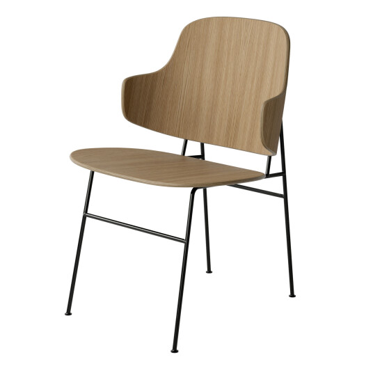 Audo Copenhagen The Penguin Dining Chair Black Steel / Natural Oak