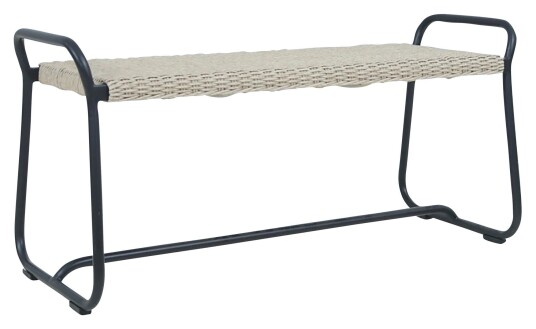 Brafab Midway Benk, B:110 svart/Beige Brafab Midway Benk, B:110 svart/Beige