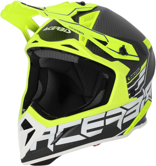Acerbis Steel Carbon 2023 Motocross hjelm XS Svart Gul