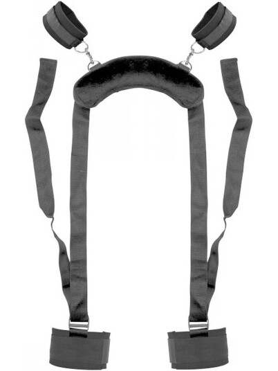 XR Brands Frisky: Spread Me, Deluxe Positioning Aid with Cuffs