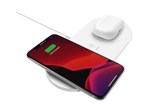 Belkin Dual Wireless Charging Pad 2x15w Hvit