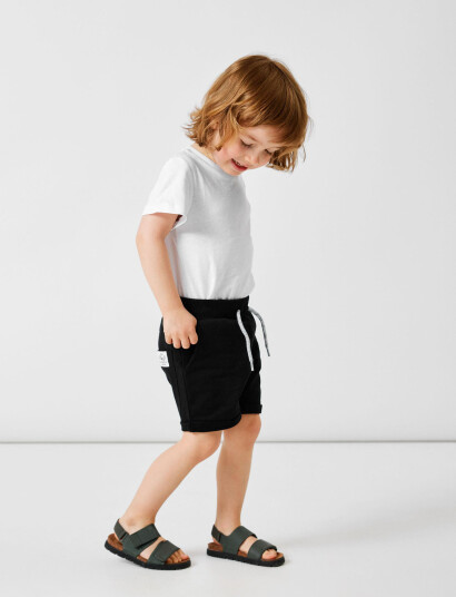 name it Nkmhonk Swe Long Shorts Unb Noos Black 152