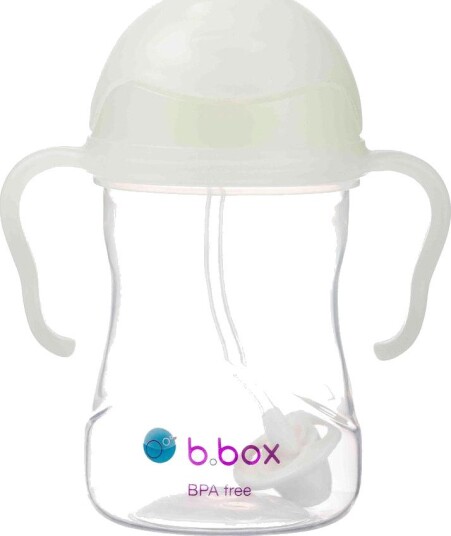 B.box Sugerørskopp 240 ml 6+ Mnd Hvit