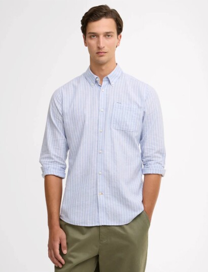 Barbour Barbour Nelson Striped   Blue   S
