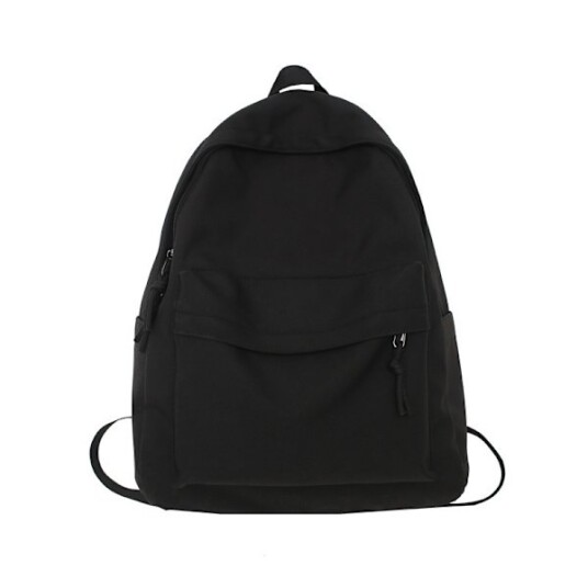 Causal Travel Skolevesker Laptop Ryggsekk for Tenåringsjenter Lett Ryggsekk k Skolesekk Dame Svart black