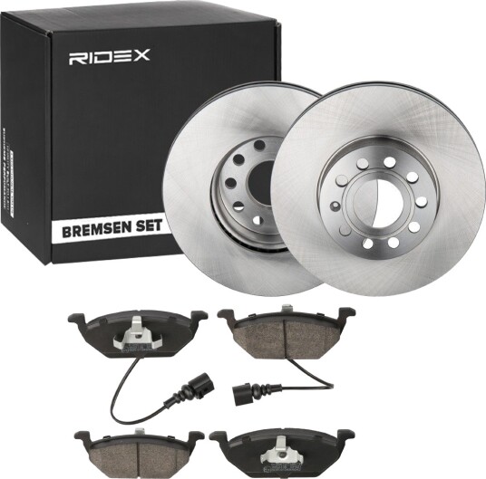 Bremseskiver og klosser RIDEX 3405B1174