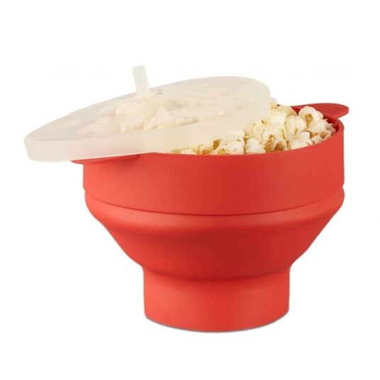 B2X Popcornskål i silikon til mikrobølgeovn