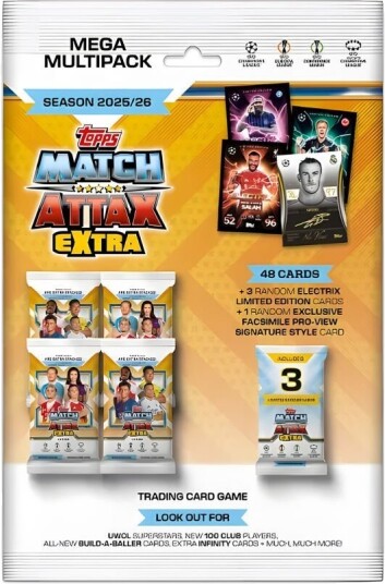 Topps Match Attax Champions League 25/26 Mega Extra Multipack Fotballkort