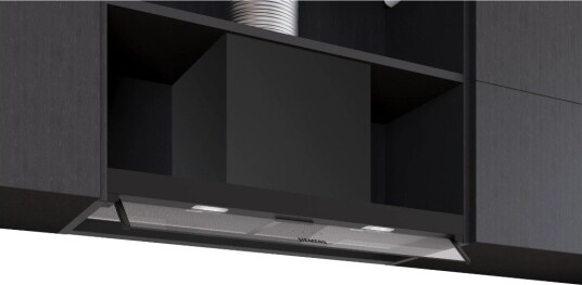 Siemens iQ300 Integrert Kjøkkenventilator 80 cm med Kraftig Avtrekk og Oppbevaringsplass Siemens iQ300 Integrert Kjøkkenventilator 80 cm med Kraftig Avtrekk og Oppbevaringsplass