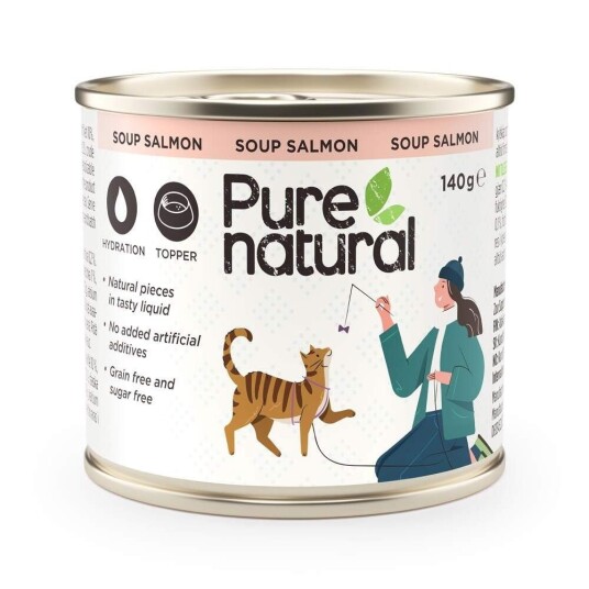 Purenatural Cat Soup Salmon 140G