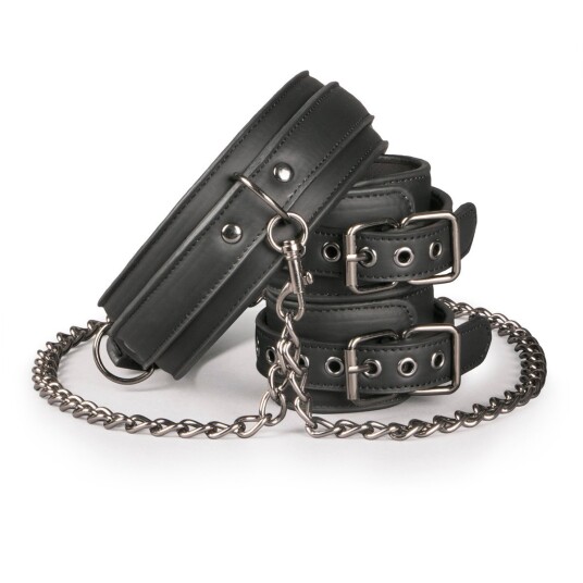 Leather Collar With Anklecuff Leather Collar With Anklecuff