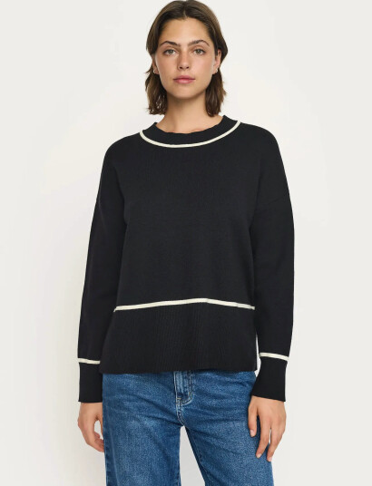 Soft Rebels Srflora Knit - Black - L Soft Rebels Srflora Knit - Black - L