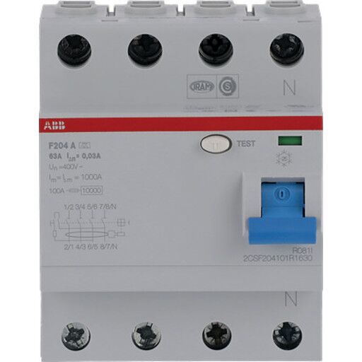 ABB F204 a-63/0.03 residual current device (8012542783602)