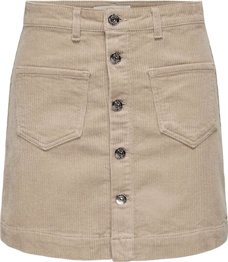 ONLY Onlamazing Global Hw Cord Skirt Pnt Noos Beige M