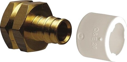 Uponor 1870212 Nippel rett, innvendig gjenge 15 x 15 mm, Installasjon