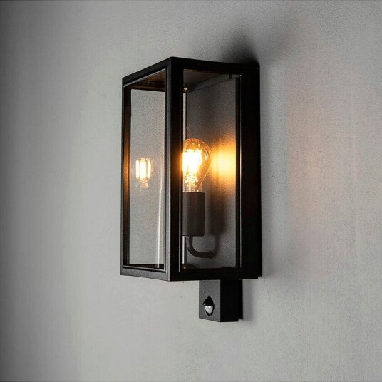 Konstsmide   Vegglampe Carpi E27 Pir   Svart