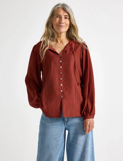 Lindex Blouse Louise - Red - XS
