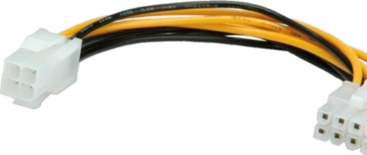 Roline 0.15M Atx12v P4/Pcie 8P 0,15 M Atx 4 Pin Hankjønn Hunkjønn Rett Rett
