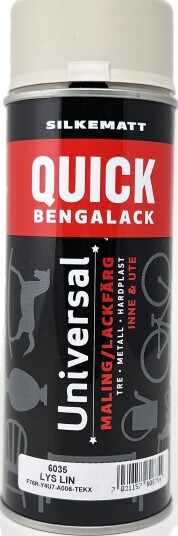 Quick Bengalack Silkematt Spray Lys Lin 6035