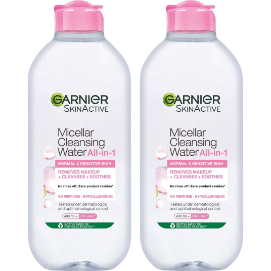 Garnier Micellar Cleansing Water Normal & Sensitive Skin Duo