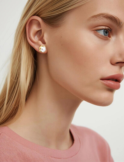 Dyrberg/Kern Craze Sg White Pearl Gold ONE SIZE Dyrberg/Kern Craze Sg White Pearl Gold ONE SIZE