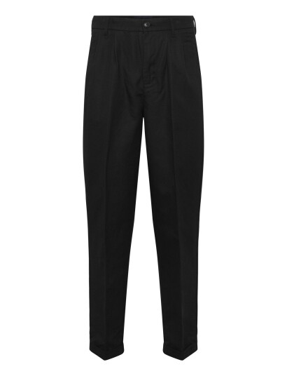 Lindbergh Linen Blend Pleated Pants Black XL Lindbergh Linen Blend Pleated Pants Black XL