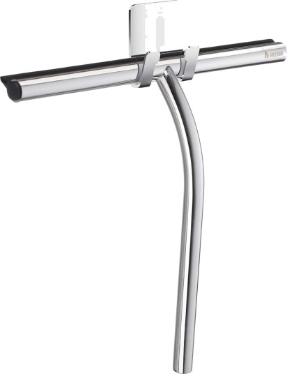 Smedbo sidelinje dusjskrape med holder, krom/silikon Smedbo sidelinje dusjskrape med holder, krom/silikon