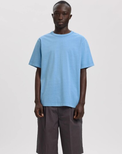 Annarr Anrro Diego Ss O Neck Tee Blue XXL
