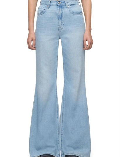 7 For All Mankind Retro Flare Hana   Blue   25 x 34