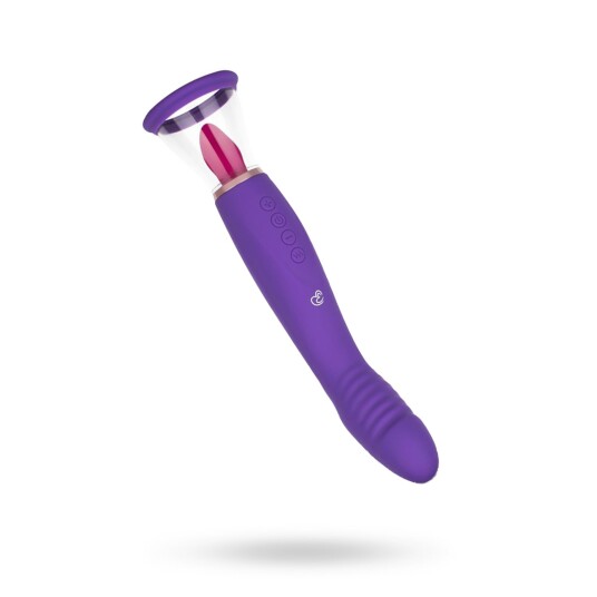 Easy Toys Pleasure Pump With G Spot Vibrator Lilla Easy Toys Pleasure Pump With G Spot Vibrator Lilla