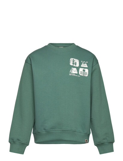 Daily 7 Oversized Sweater Artwork Green 80 Daily 7 Oversized Sweater Artwork Green 80