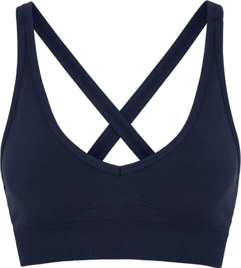 Drop of Mindfulness Signature Seamless V Shape Bra   NAVY   XL