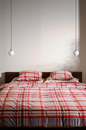 Jotex Dynetrekksett Dobbeltseng Beige/rød/blå ELTON 21690160197