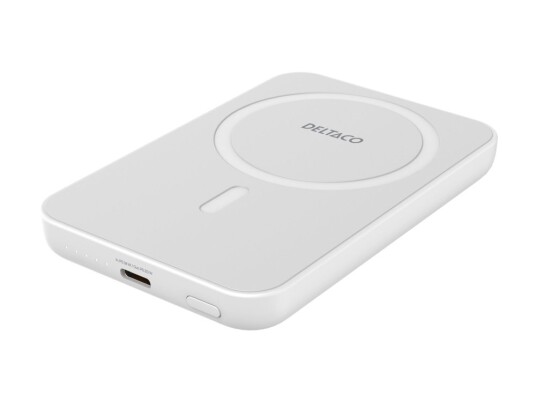 Power Bank 5000 Mah, Wireless Charging, Pd 20 W,Magnet,White Power Bank 5000 Mah, Wireless Charging, Pd 20 W,Magnet,White