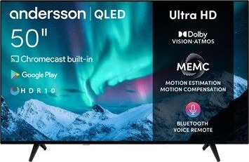 Andersson 50" 4K QLED Smart TV med Android og Dolby Vision QLED5050UHD Andersson 50" 4K QLED Smart TV med Android og Dolby Vision QLED5050UHD