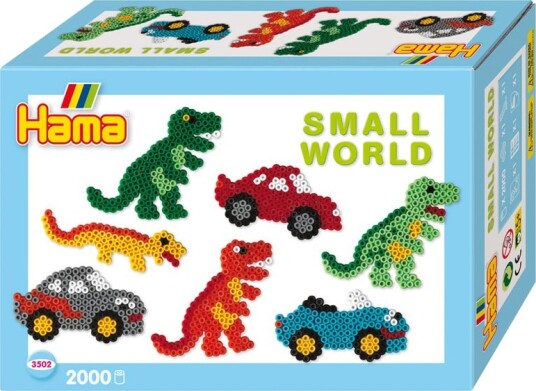 Hama Ironing beads set - Dino and Auto 2000pcs.