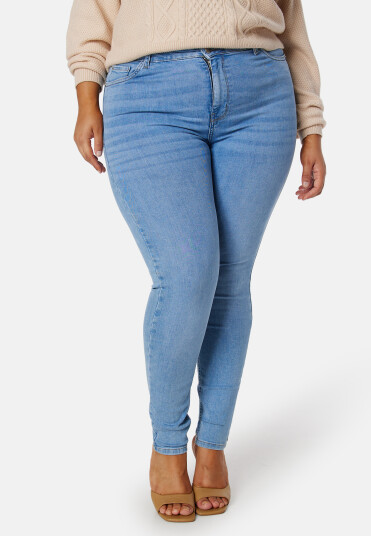 Happy Holly Amy Push Up Jeans Light blue 36R