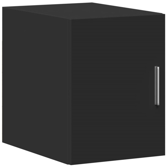 Smalt oppbevaringsskap svart 30x42,5x225 cm konstruert tre