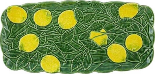 Bordallo Pinheiro   Citron kakefat 43 cm sitrongul/grønn