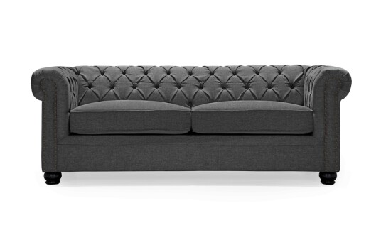 Soffadirekt WINDSOR Chesterfield Sovesofa Mørk grå