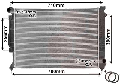 VAN WEZEL 03002139 Radiator motorkjøling