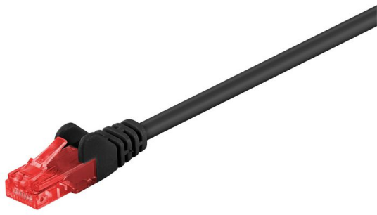 MicroConnect CAT6 U/UTP nettverkskabel 0,5m svart 1 Stykk SEN B UTP6005S Svart