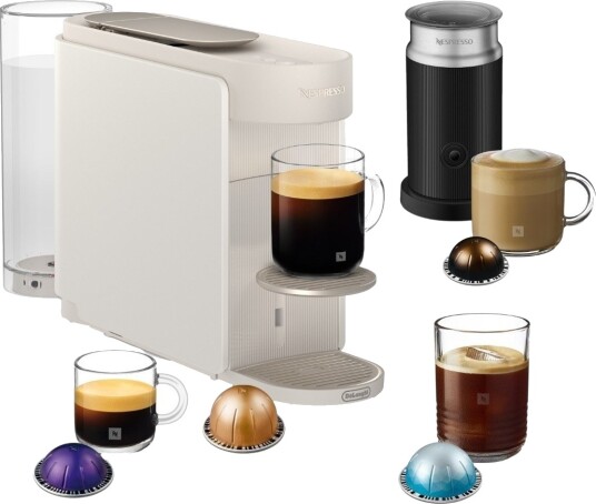 Nespresso Vertuo Up Value Pack kapselmaskin fra De"Longhi white