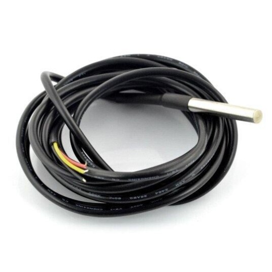 Vanntett Probe Med Temperatursensor DS18B20 3m Vanntett Probe Med Temperatursensor DS18B20 3m