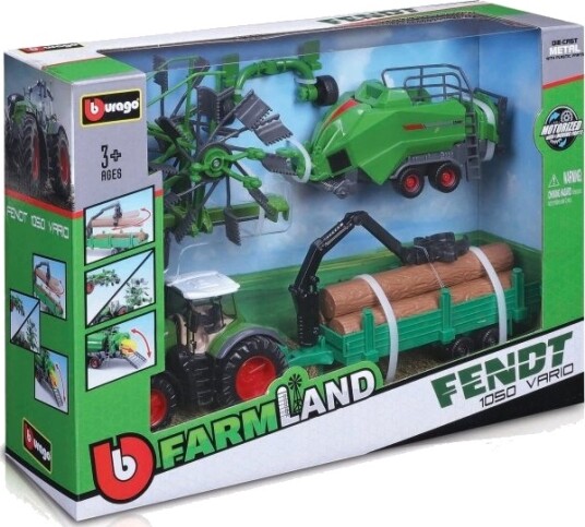 Bburago Traktorgavesett Fendt 1050 Vario