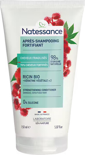Natessance Strengthening Conditioner Castor Oil & Plant Keratin 150ml
